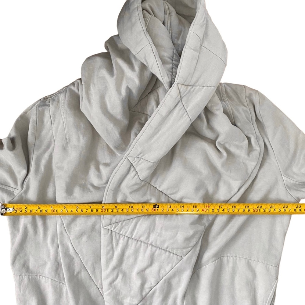 Young Fabulous & Broke Sandrine Quilted Cocoon Open Front Coat Jacket Stone M/L - Picture 7 of 8